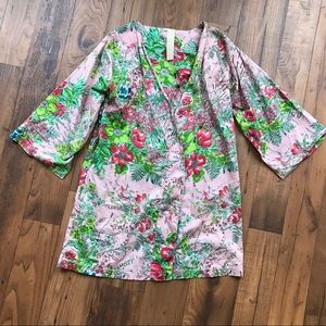 Plum Pretty Sugar Floral Love Poppy Kimono Robe
